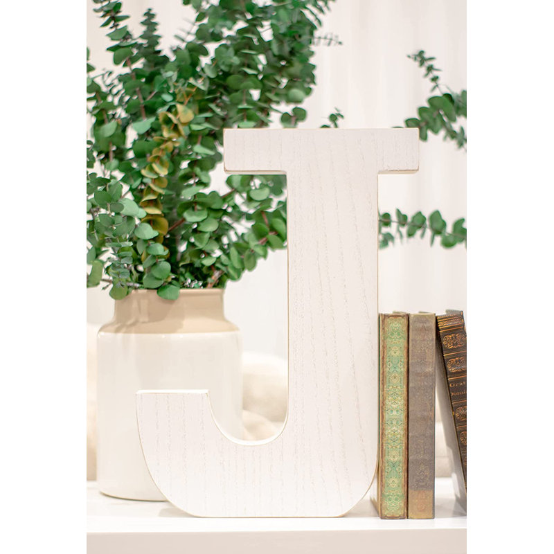 Text & Numbers Letter Block