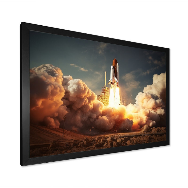 Reproduction sur toile Kolie, Cadre simple noir, H 34 po x l 44 po x P 1,5 po