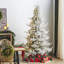 Sapin de Noël mince avec lumières-1861404141