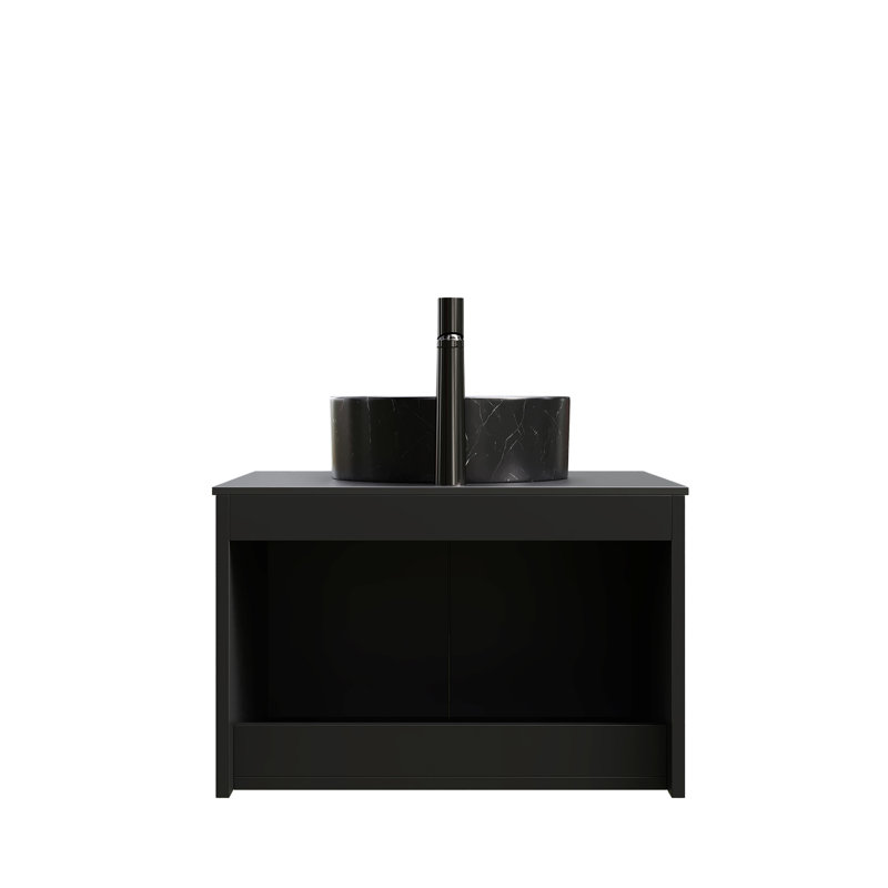 Wall Mounted With Stone Top