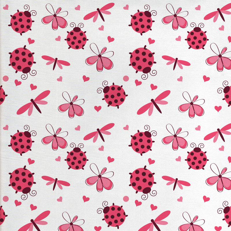 Tissu coccinelles, l 58 po x L 72 po