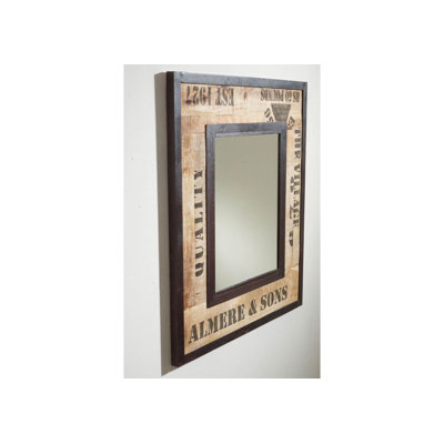 Factory Wood Wall Mirror