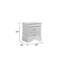Table de chevet 2 tiroirs Blaze