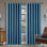 100% Linen Blackout Eyelet Curtain Panels - Premium Thermal, Total Blackout Window Drapes