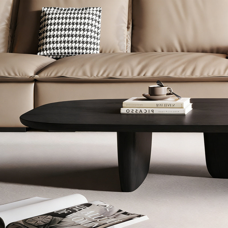 Table basse simple et créative de style italien, H 15,74 po x L 47,24 po x l 23,62 po