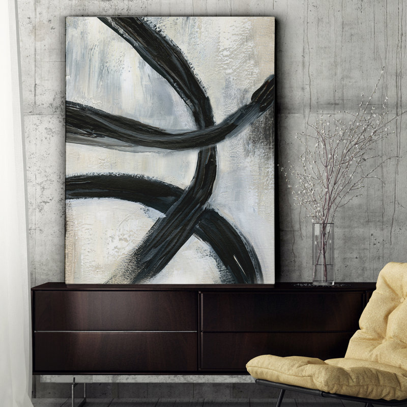 « abstract rings ii », impression sur toile tendue, H 30 po x l 40 po x P 1,5 po