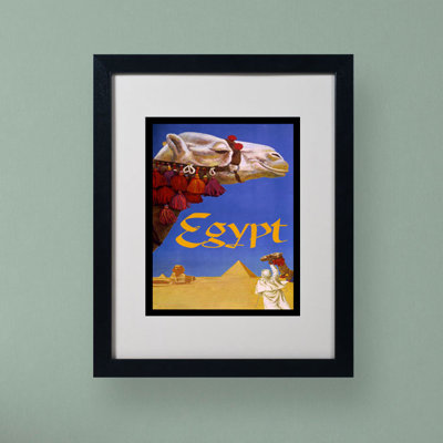 Affiche rétro sur toile encadrée pomme « égypte »