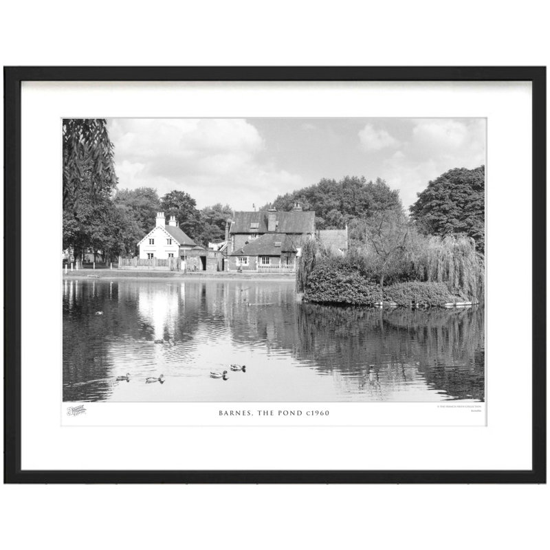 Barnes, The Pond C1960 by Francis Frith - Single Picture Frame Print, 45cm H x 60cm W x 2.3cm D