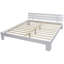 vidaXL Bed Frame Solid Pinewood-43556312-43556313