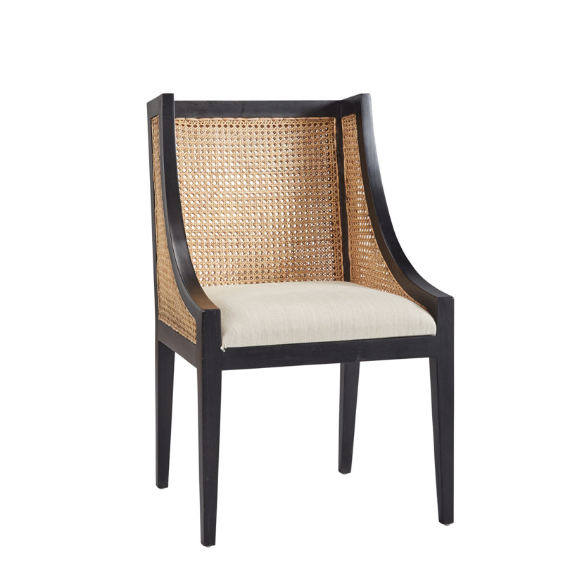 Loudoun Upholstered Arm Chair, Black