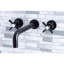 Robinet de baignoire romaine à 3 poignées et 3 poignées Kingston Kingston-136897875