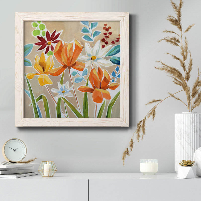 Cadre photo sur toile Pumpkin Patch, H 17 po x l 17 po x P 1,5 po, Cadre blanc