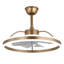 Ventilateur de plafond à DEL 24 pouces avec lumières et télécommande, ventilateur de plafond Fandelier réversible 6 vitesses pour chambre à coucher Chantrice-1739666413