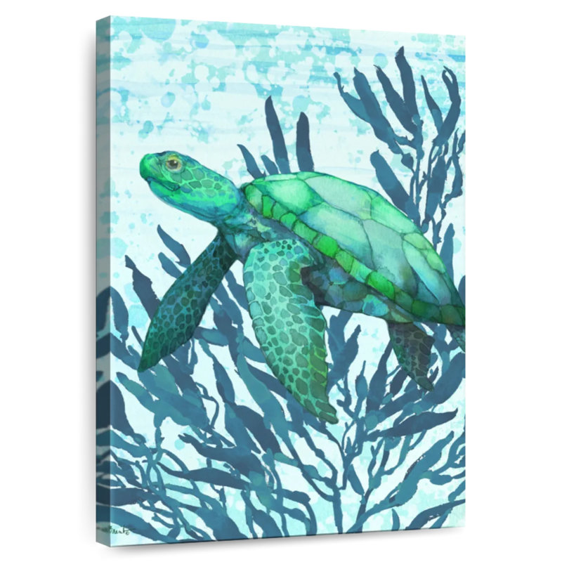 Brampt Calypso Turtles Vertical I - Bright, 24" H x 16" W
