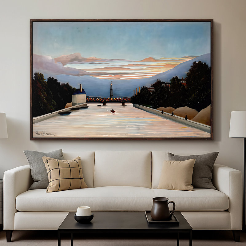 La Tour Eiffel, v. 1898 - Henri Rousseau - Toile tendue avec châssis, 26 x 40, Noyer