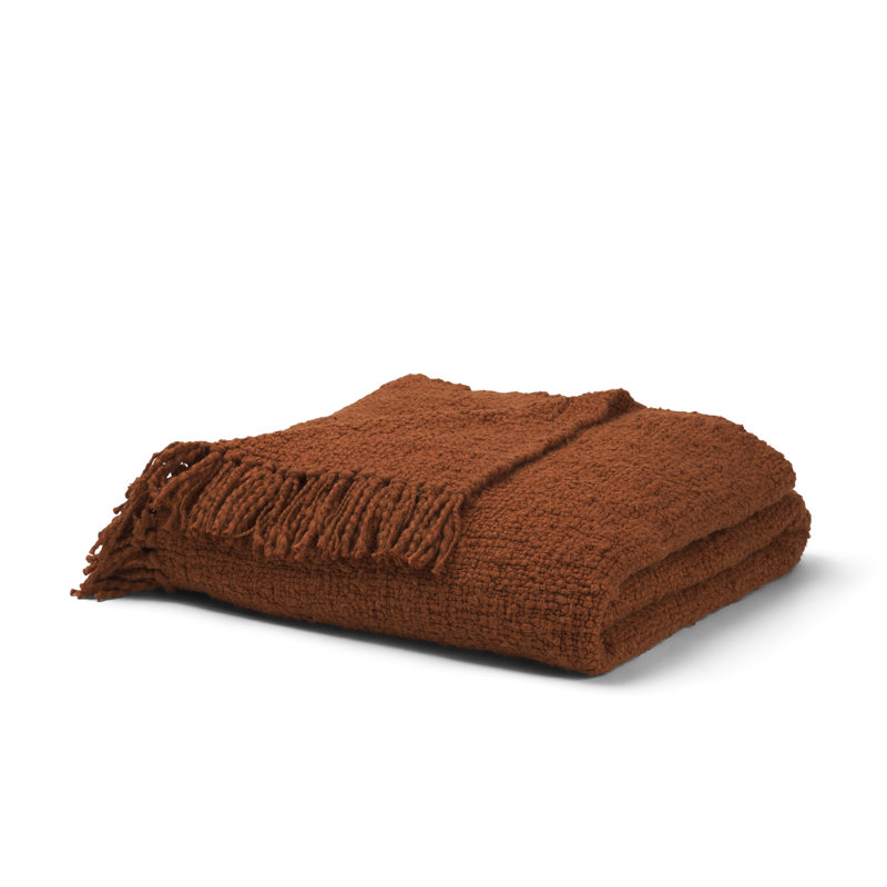 Jeté en coton tissé rouille Kambal, Rouille de cuivre