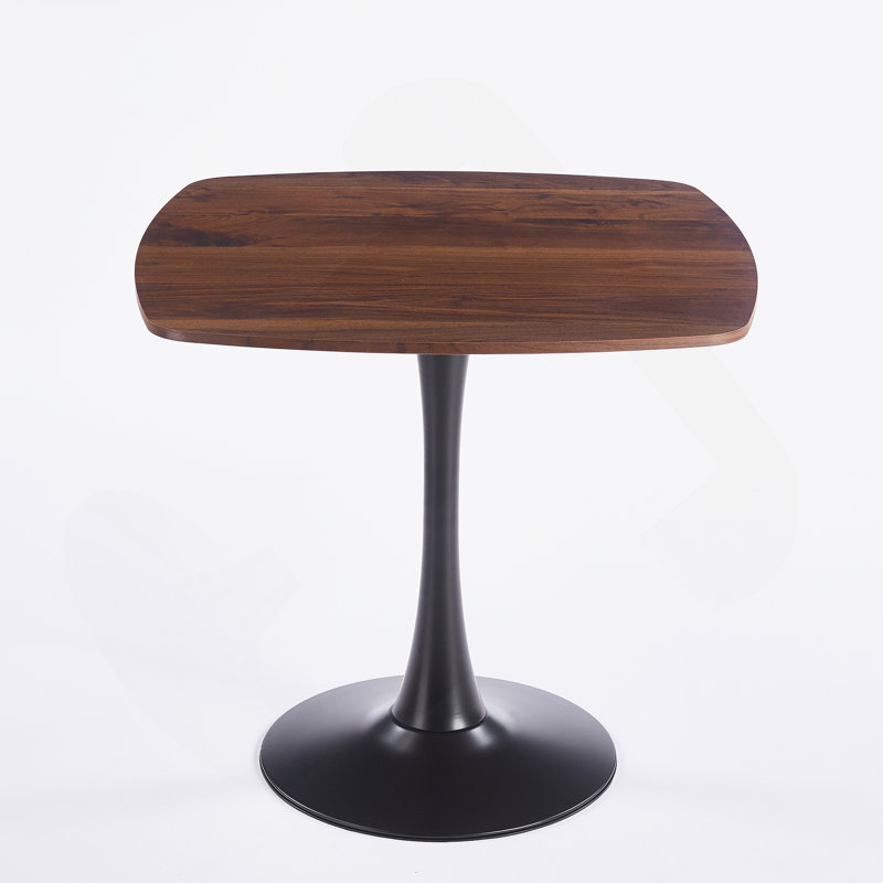 Halloween 31.5INCH DINING TABLE WALNUT, Dark Walnut, Black