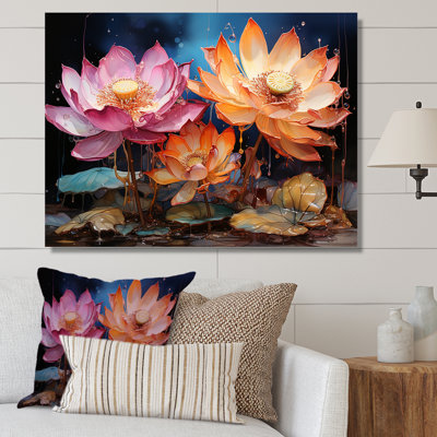 «Lotus Expressionist Vitality I», reproduction sur toile