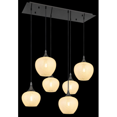 6 - Light Matte Black Pendant