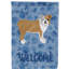 Caniche en polyester à 2 côtés 40 x 28 po standard welcome drapeau maison-957492933