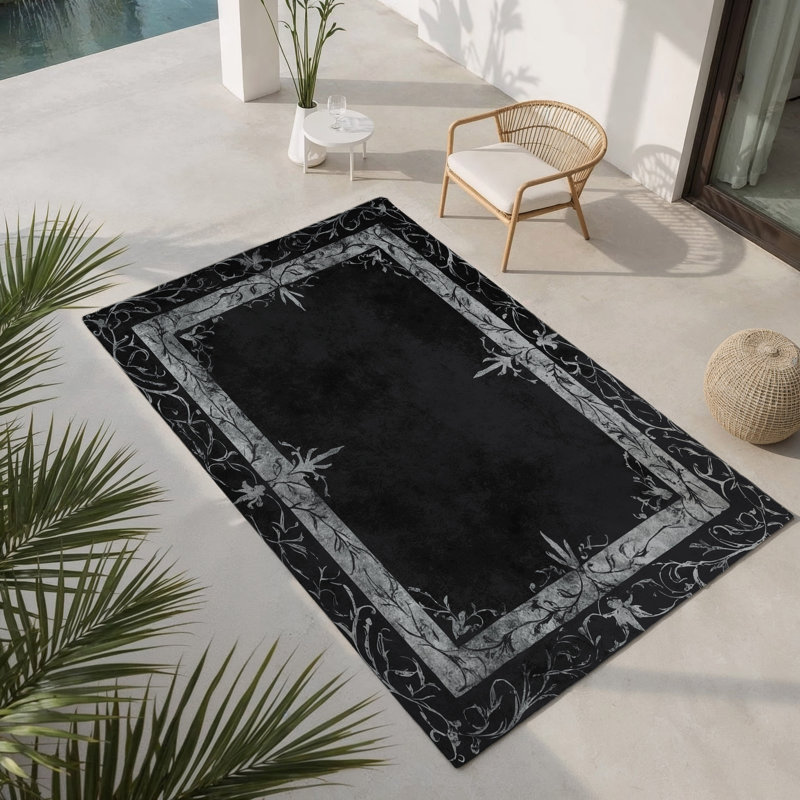 Tapis intérieur et extérieur Whispering Thorn, Rectangle 1 pi 6 po x 2 pi 6 po