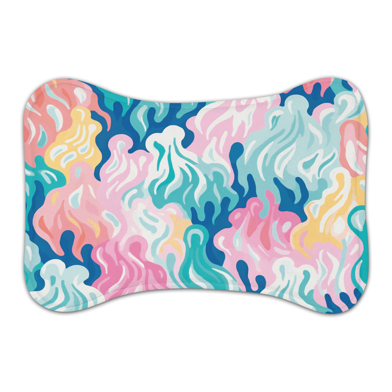 Spooky Watercolors - Bone Shape Feeding Mat