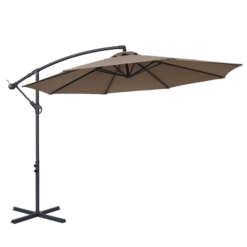 Parasol en porte-à-faux 10 pi Badillo, Taupe
