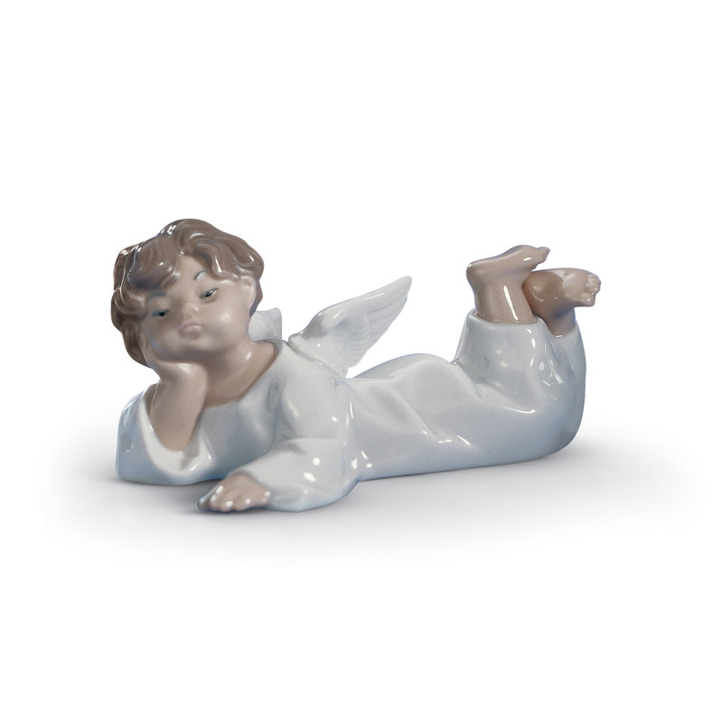Figurine ange allongé