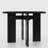 45'' Modern Wood Round Dining Table Kitchen Table With Cross Pedestal for Seats 4-1116506212-1116506211