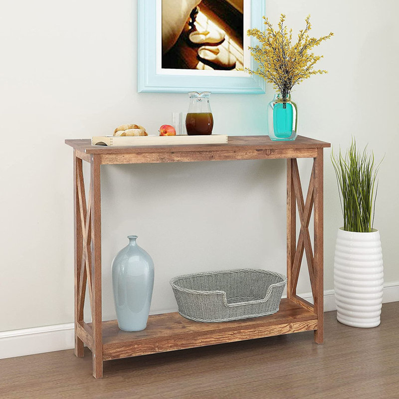 Console 39 po Applecroft, Bois rustique