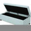 Banc en tissu bleu pour des besoins de rangement supplémentaires - plusieurs pièces idéales augmentent la capacité du salon, du bureau et de la chambre à coucher
