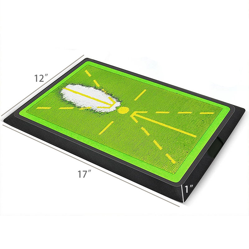 Golf Hitting Mat Divot Board, Premium Swing Training Mat 17 X 12" Golf Training Mat For Swing Path Feedback Golf Accessories For Home Indoor Outdoor 22179