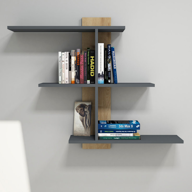 Tablette décorative 3 pièces Eulalie, Saphir / anthracite
