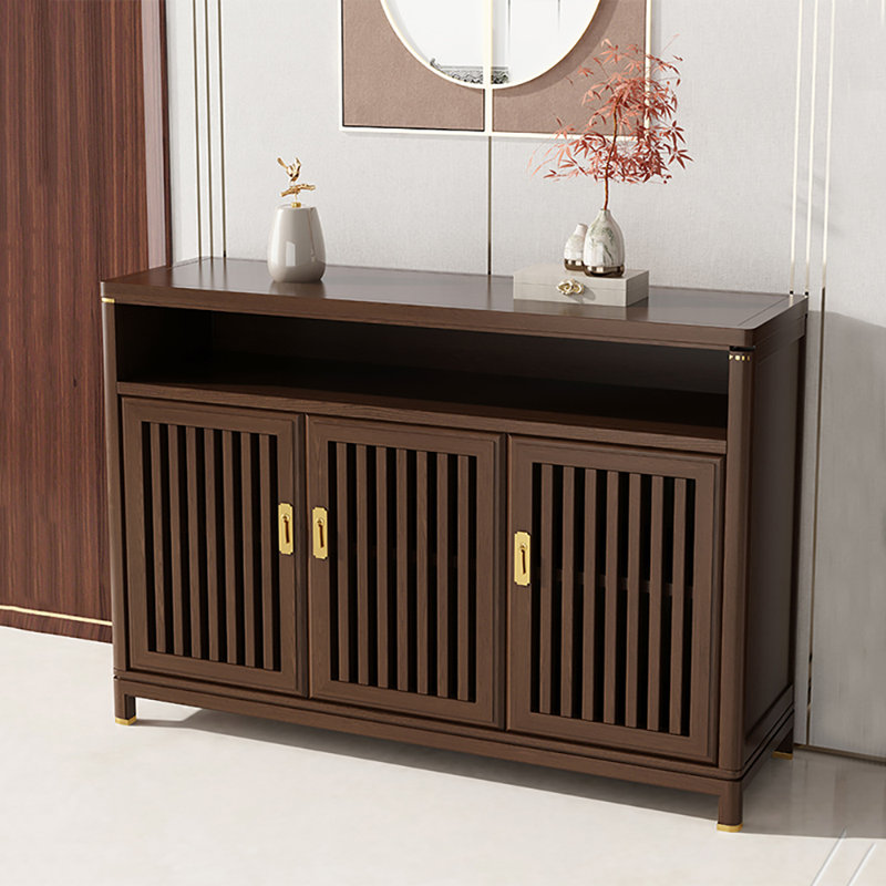 Buffet naturel, H 35,4 po x l 47,2 po x P 17,7 po, Brun