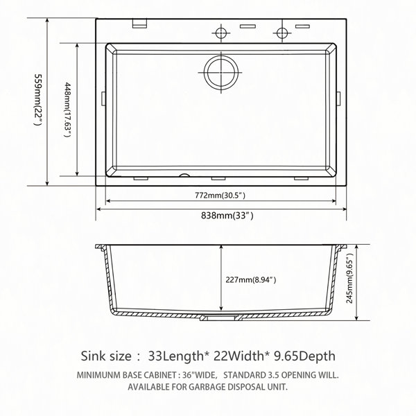 Dimensions du produit
