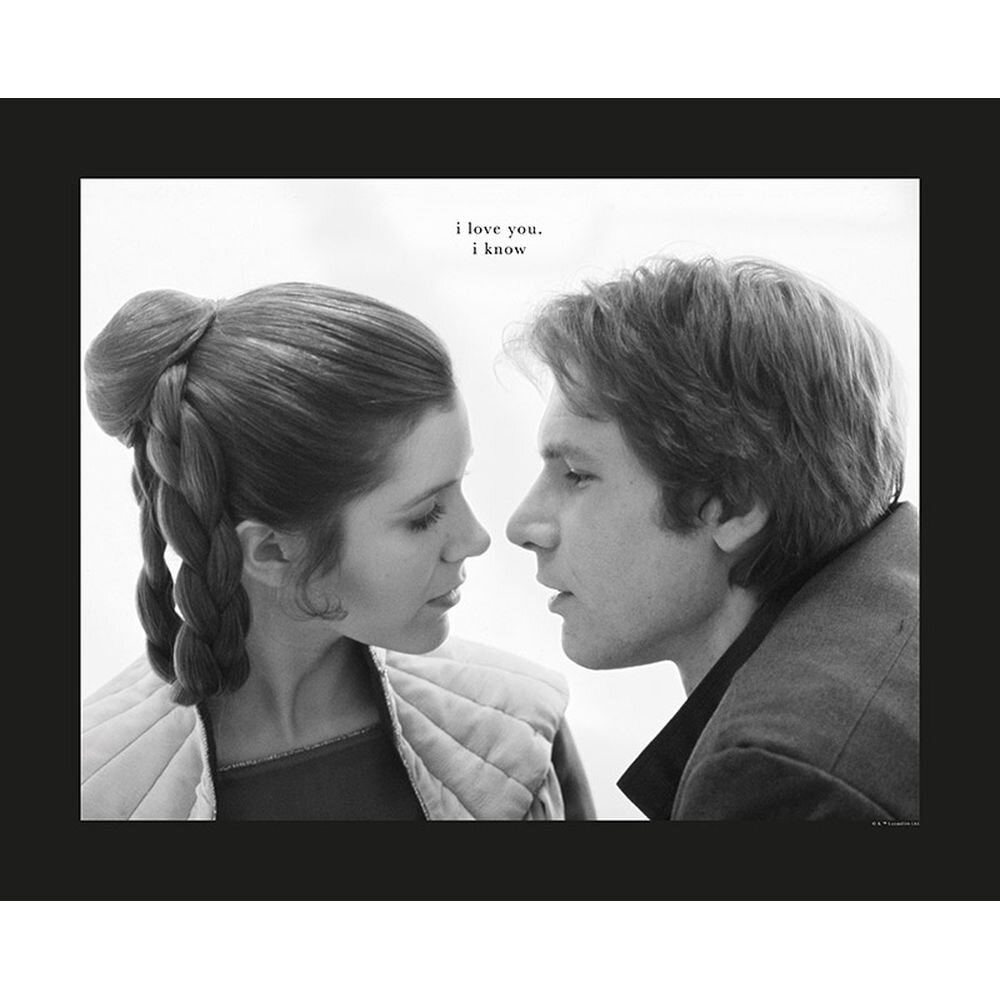 Poster Star Wars Leia Han Love