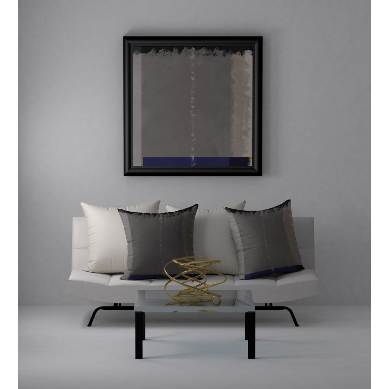 Housse de coussin décorative carrée hilarante et endos Halvard, H 24 po x l 24 po