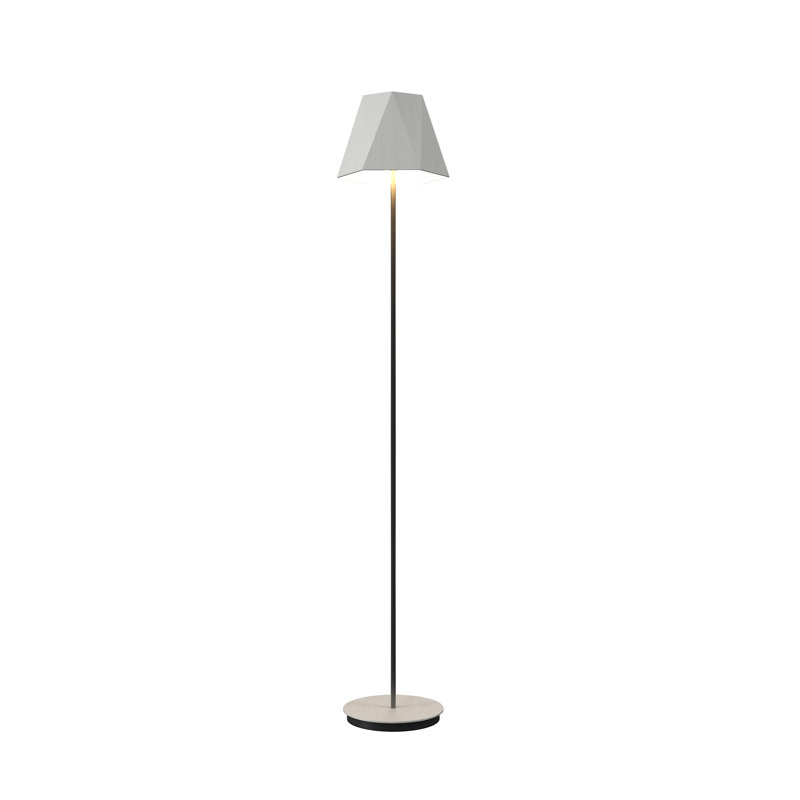Facet Floor Lamp, Organic White