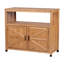 Buffet d'extérieur en bois avec fonction de rangement, aspect lattes pour un style classique, sapin massif de haute qualité, touche d'armoire de 42,06 po de profondeur,