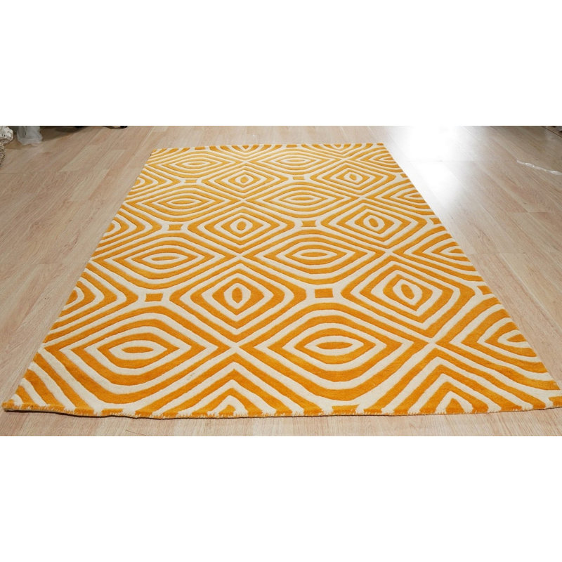 Hand Tufted Wool Geometric Area Rug