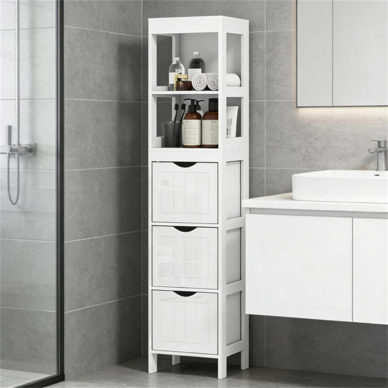 Armoire de salle de bain étroite, armoire de rangement étroite