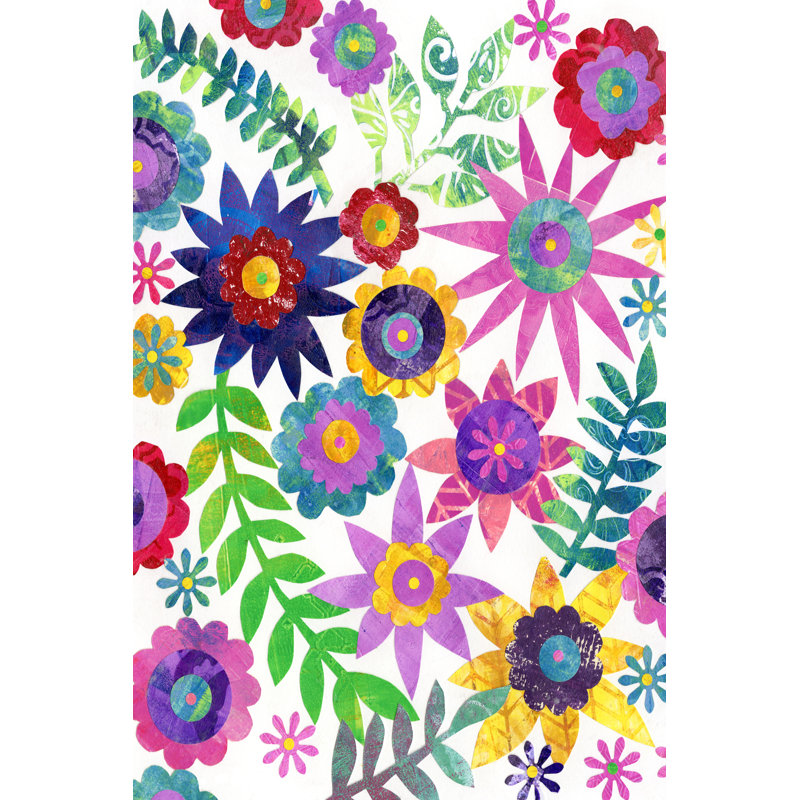 Hippie Floral I by Regina Moore - Wrapped Canvas Painting, 122cm H x 81cm W