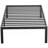 Lutherville 14'' Black Metal Platform Bed Frame With Steel Slat Support, No Box Spring Needed-989472396-953011261