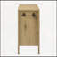 Buffet Wave avec 3 tiroirs, grande armoire de rangement avec crochets et pieds centraux-1640153776