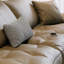 Causeuse-coussin standard en cuir véritable kaki