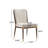 Blondell Modern Glam Iron Upholstered Armless Dining Chair with Toothpick Back-587254700