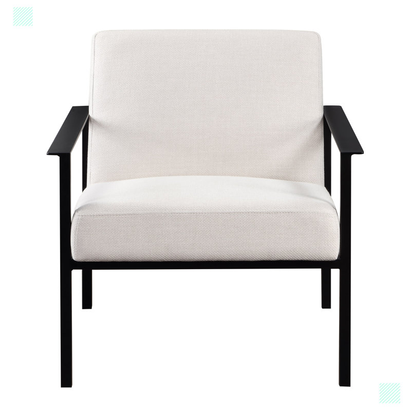 Fauteuil Krail, Polyester blanc