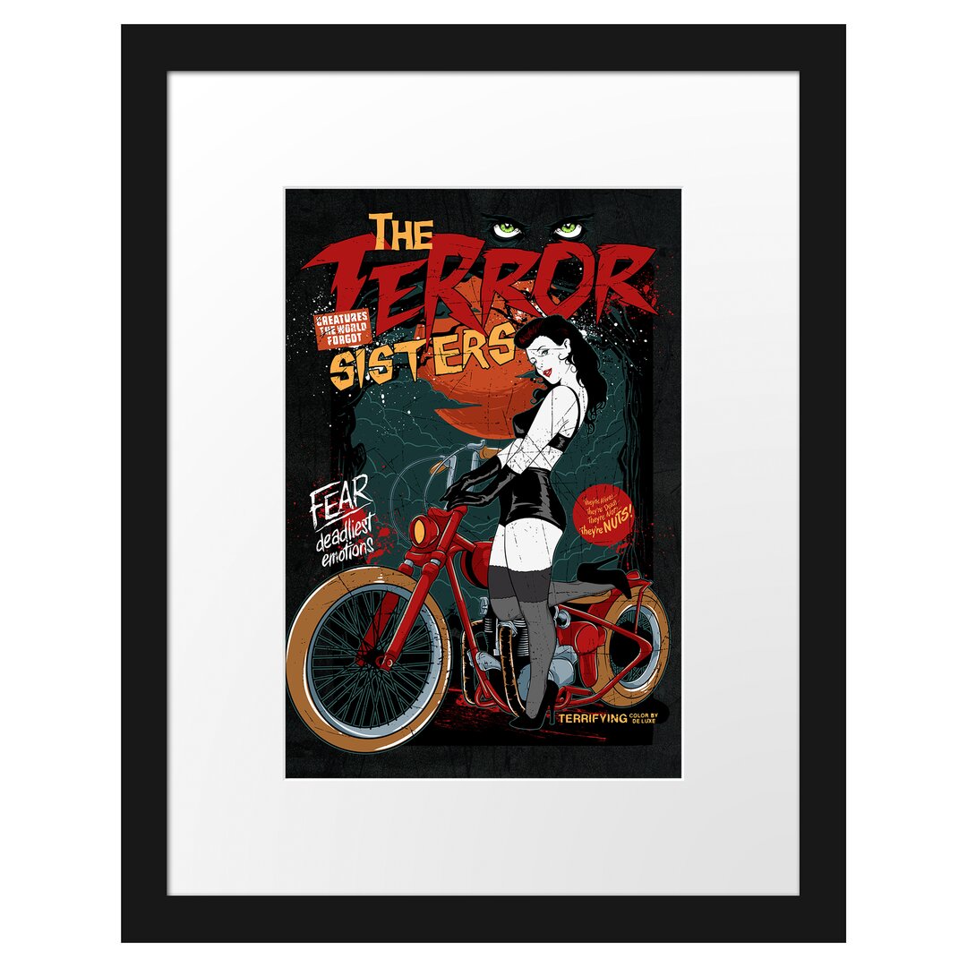 Gerahmtes Poster The Terror Sisters Black