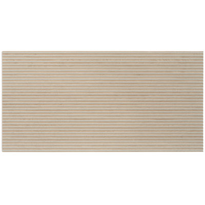 Bois 24x48 Gray Wood Ceramic Large Format Fluted Wall Tile (15.5 sq ft/case) - 2 Pack