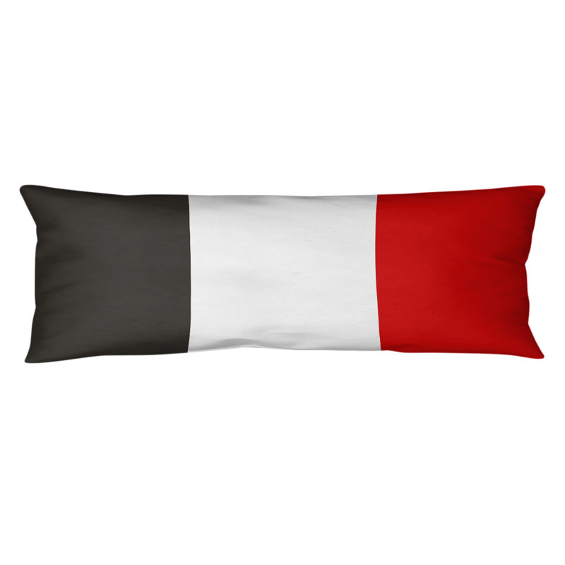 Oreiller de corps en polyester / polyester Arizona Football Stripes, Noir / Rouge, Tampa Bay Football 